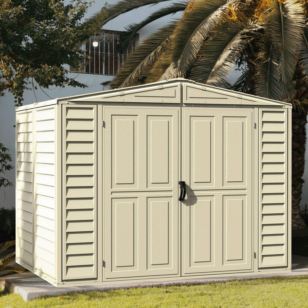 Duramax 8ft x 5.5ft Duramate Vinyl Shed with Foundation 00184