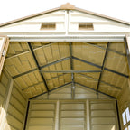 DuraMax 8ft x 5.5ft Storeall Vinyl Shed with Foundation Kit and window 30115