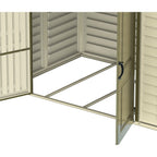 DuraMax 8ft x 5.5ft Storeall Vinyl Shed with Foundation Kit and window 30115