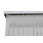 Duramax 8ft x 6ft Palladium Premier Metal Shed Light Gray 41372