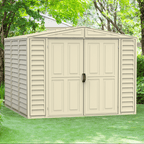Duramax 8ft x 8ft Duramate Vinyl Shed with Foundation Kit 00384