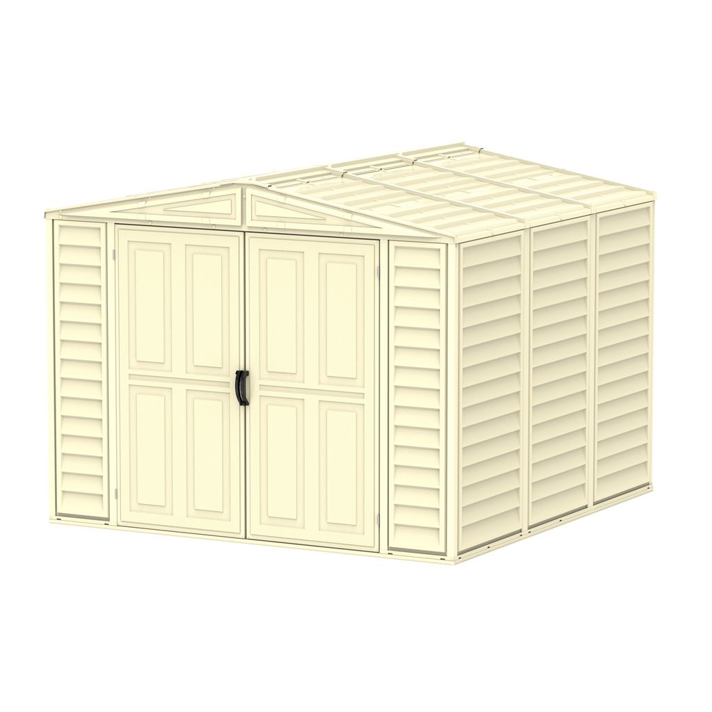 Duramax 8ft x 8ft Duramate Vinyl Shed with Foundation Kit 00384