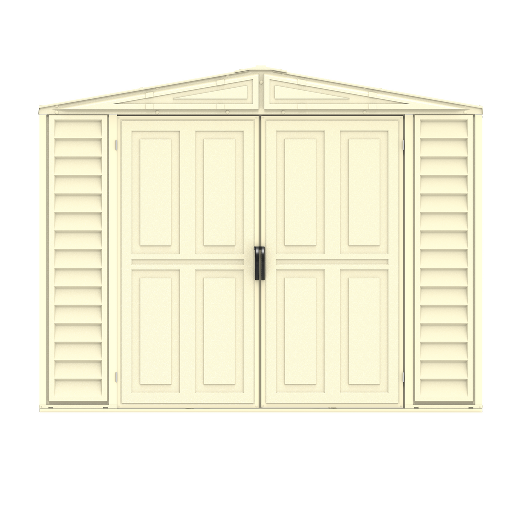 Duramax 8ft x 8ft Duramate Vinyl Shed with Foundation Kit 00384