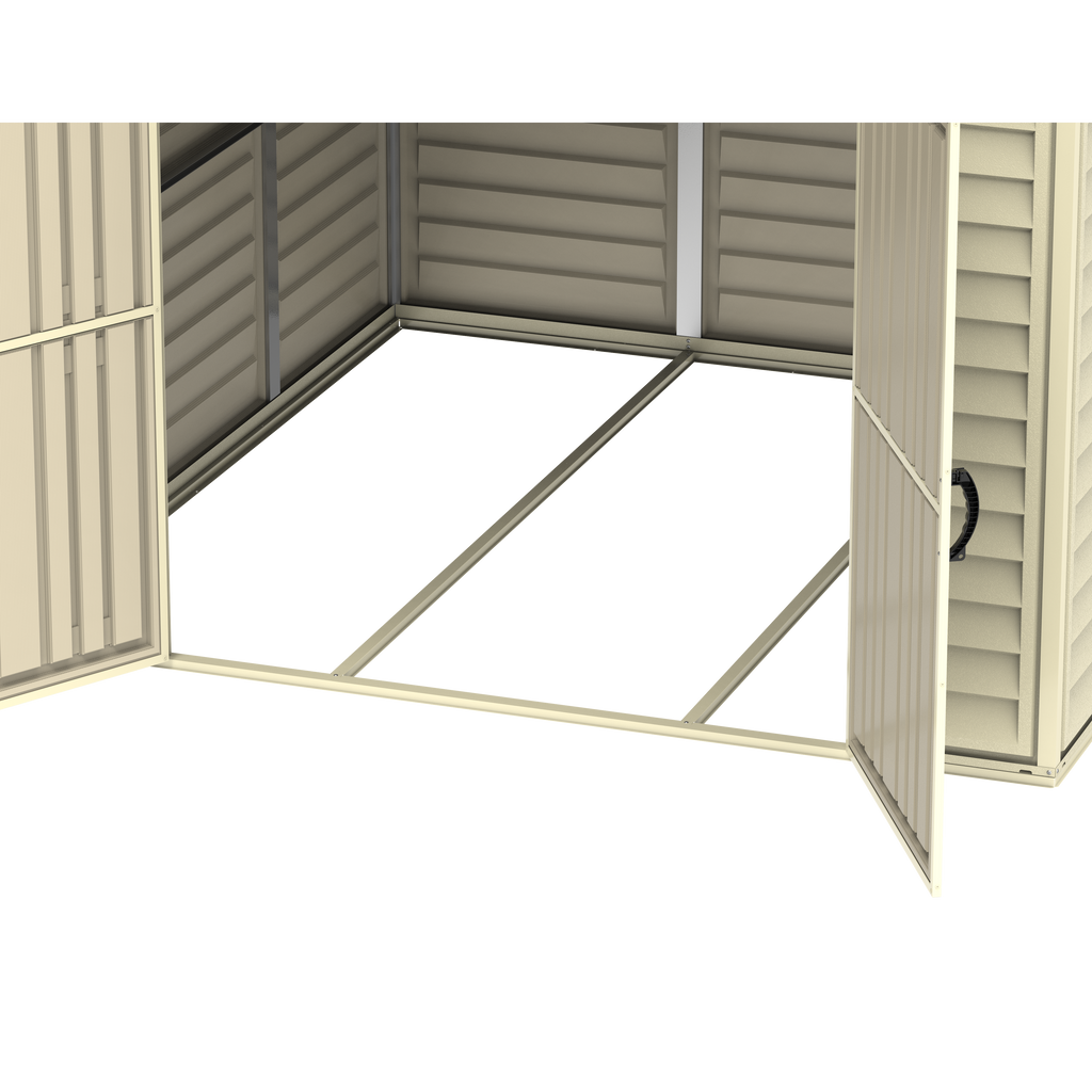 Duramax 8ft x 8ft Duramate Vinyl Shed with Foundation Kit 00384