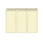 Duramax 8ft x 8ft Duramate Vinyl Shed with Foundation Kit 00384