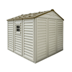 DuraMax 8ft x 8ft DuraPlus Vinyl Shed Kit with Foundation and window