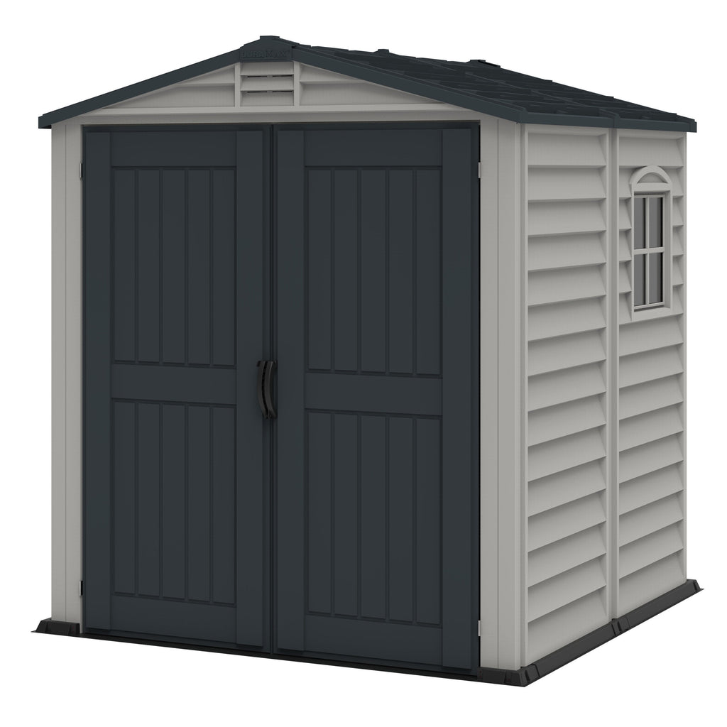 DuraMax Plus 6ft x6ft Storemate Vinyl Shed with Molded Floor 30425