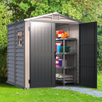 DuraMax Plus 6ft x6ft Storemate Vinyl Shed with Molded Floor 30425