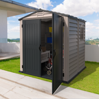DuraMax Plus 6ft x6ft Storemate Vinyl Shed with Molded Floor 30425