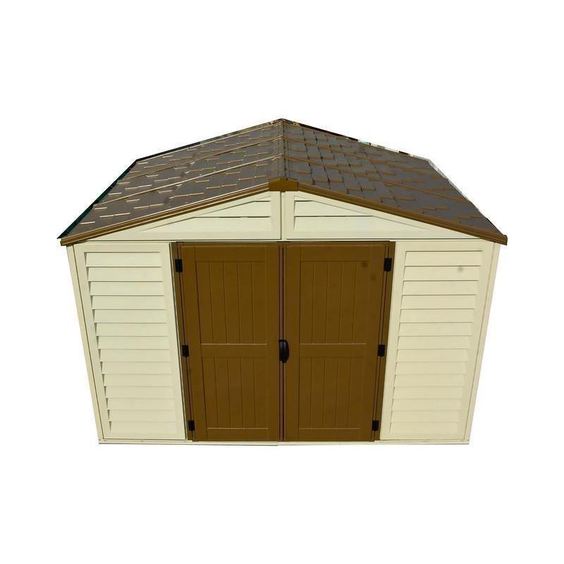 DuraMax 10.5 ft x 8ft Woodbridge Plus Shed w/ Foundation Kit & Window 40214