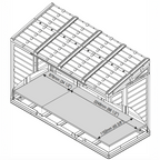 DuraMax SideMate Plus Pro 10' x 4' Outdoor Storage Shed with Double Doors 36825
