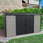 DuraMax SideMate Plus Pro 10' x 4' Outdoor Storage Shed with Double Doors 36825