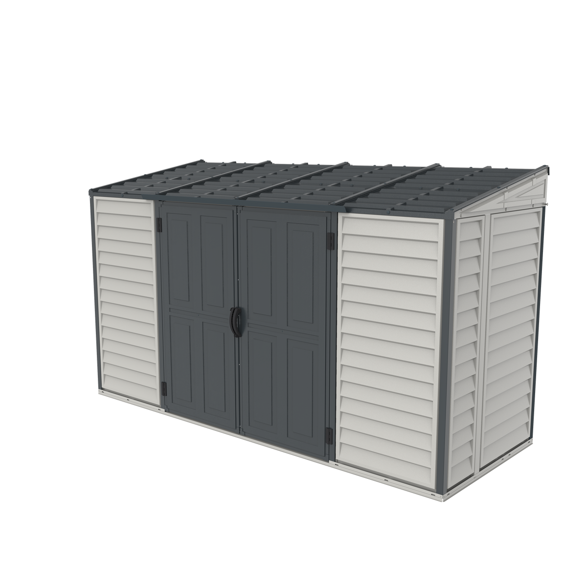 DuraMax SideMate Plus Pro 10' x 4' Outdoor Storage Shed with Double Doors 36825
