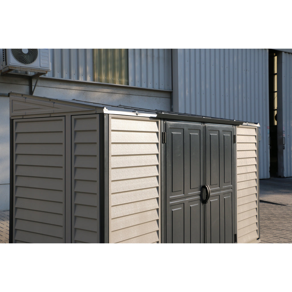 DuraMax SideMate Plus Pro 10' x 4' Outdoor Storage Shed with Double Doors 36825
