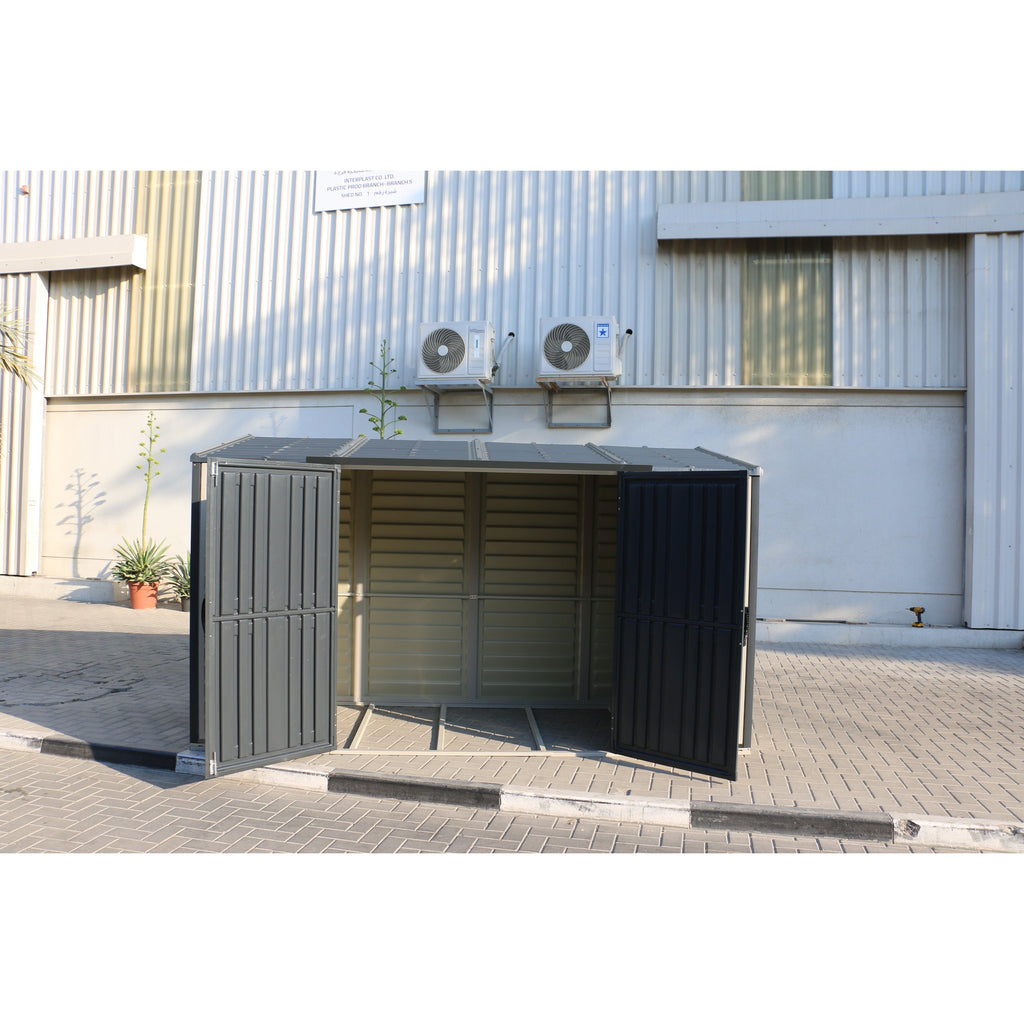 DuraMax SideMate Plus Pro 10' x 4' Outdoor Storage Shed with Double Doors 36825