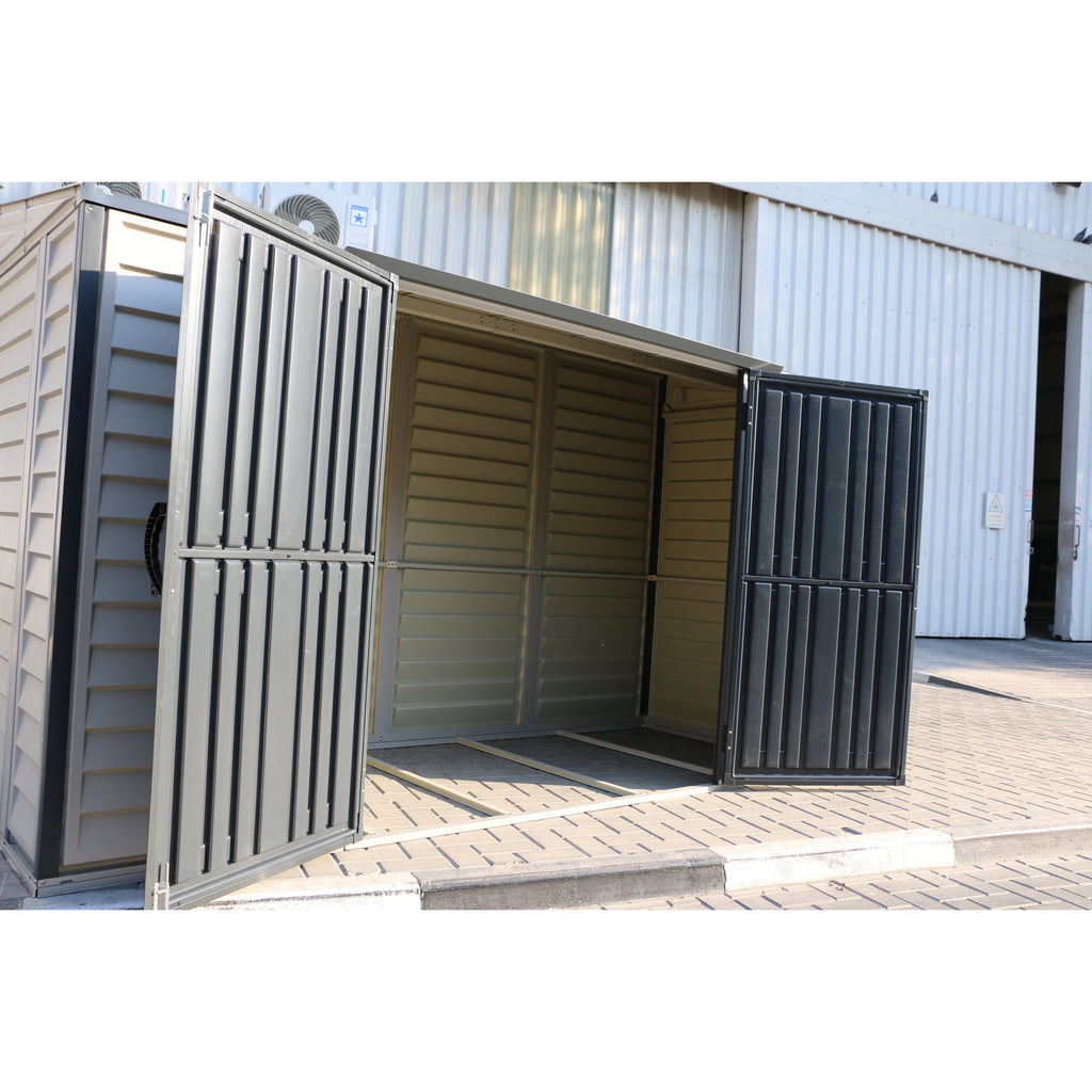 DuraMax SideMate Plus Pro 10' x 4' Outdoor Storage Shed with Double Doors 36825