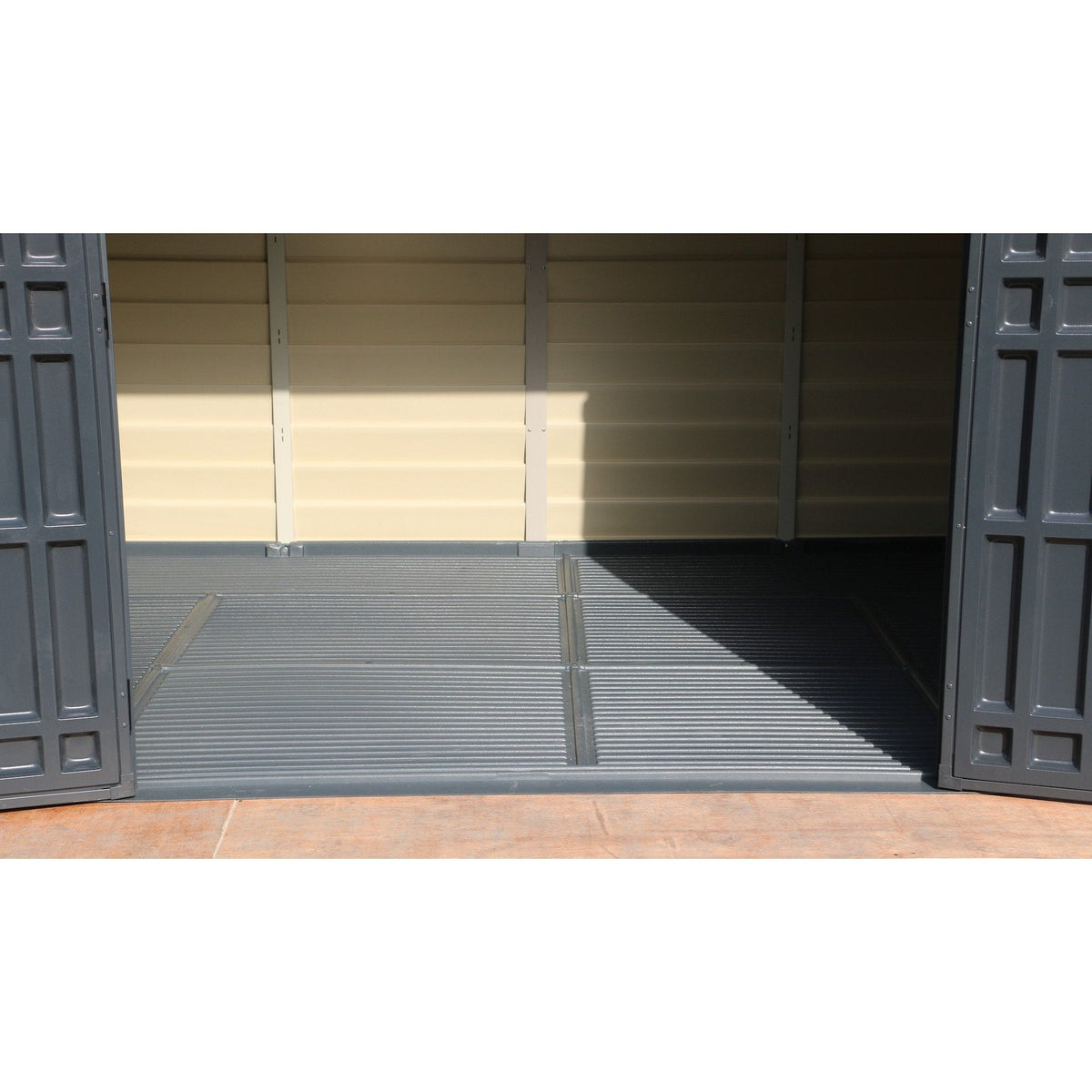 DuraMax StoreMax Plus 10.5x8 Ft with Molded Floor Vinyl Storage Shed 30225