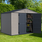 DuraMax StoreMax Plus 10.5x8 Ft with Molded Floor Vinyl Storage Shed 30225