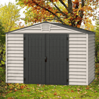 DuraMax StoreMax Plus 10.5x8 Ft with Molded Floor Vinyl Storage Shed 30225