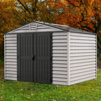 DuraMax StoreMax Plus 10.5x8 Ft with Molded Floor Vinyl Storage Shed 30225