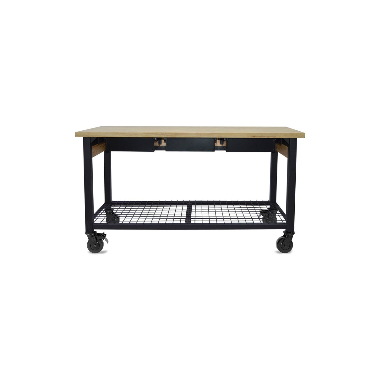 Rove 62" Industrial Metal & Wood Workbench