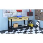 Rove 62" Industrial Metal & Wood Workbench