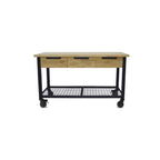 Rove 62" Industrial Metal & Wood Workbench