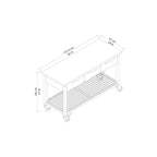 Rove 62" Industrial Metal & Wood Workbench