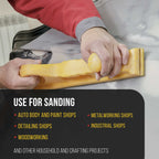 Pro Series Rectangle 16-1/2" Hand Sanding Block Adaptor Sheets to Convert Hook & Loop Longboard Sanding Block Pads to PSA Sticky Pads 2 Pack