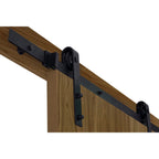 DuraMax Milo Flush Wooden Barn Door Door Color:  Hickory Walnut