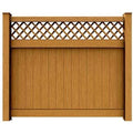 DuraGrain Privacy w/ Lattice Fence Cedar
