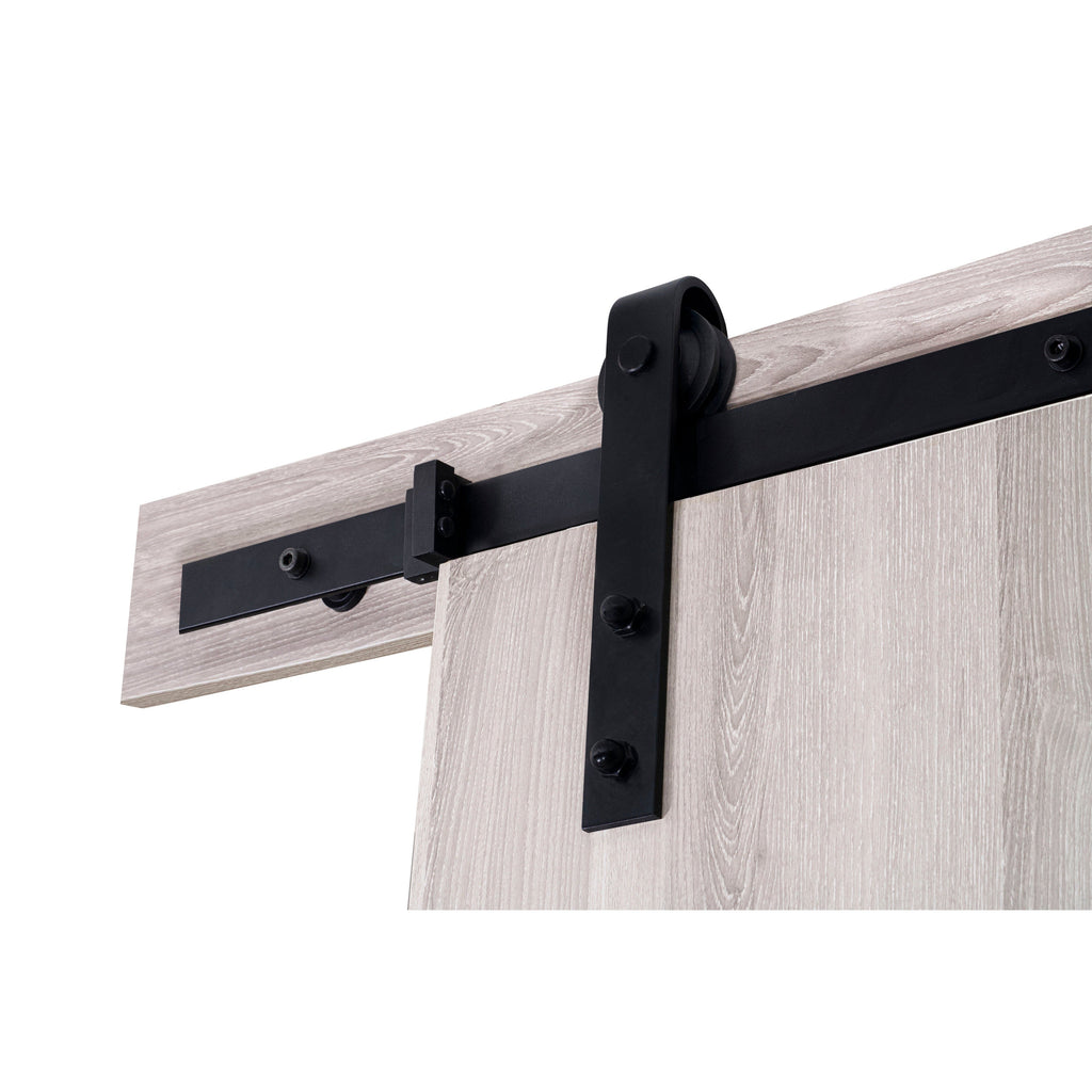 DuraMax Milo Flush Wooden Barn Door Door Color:  Ash Gray