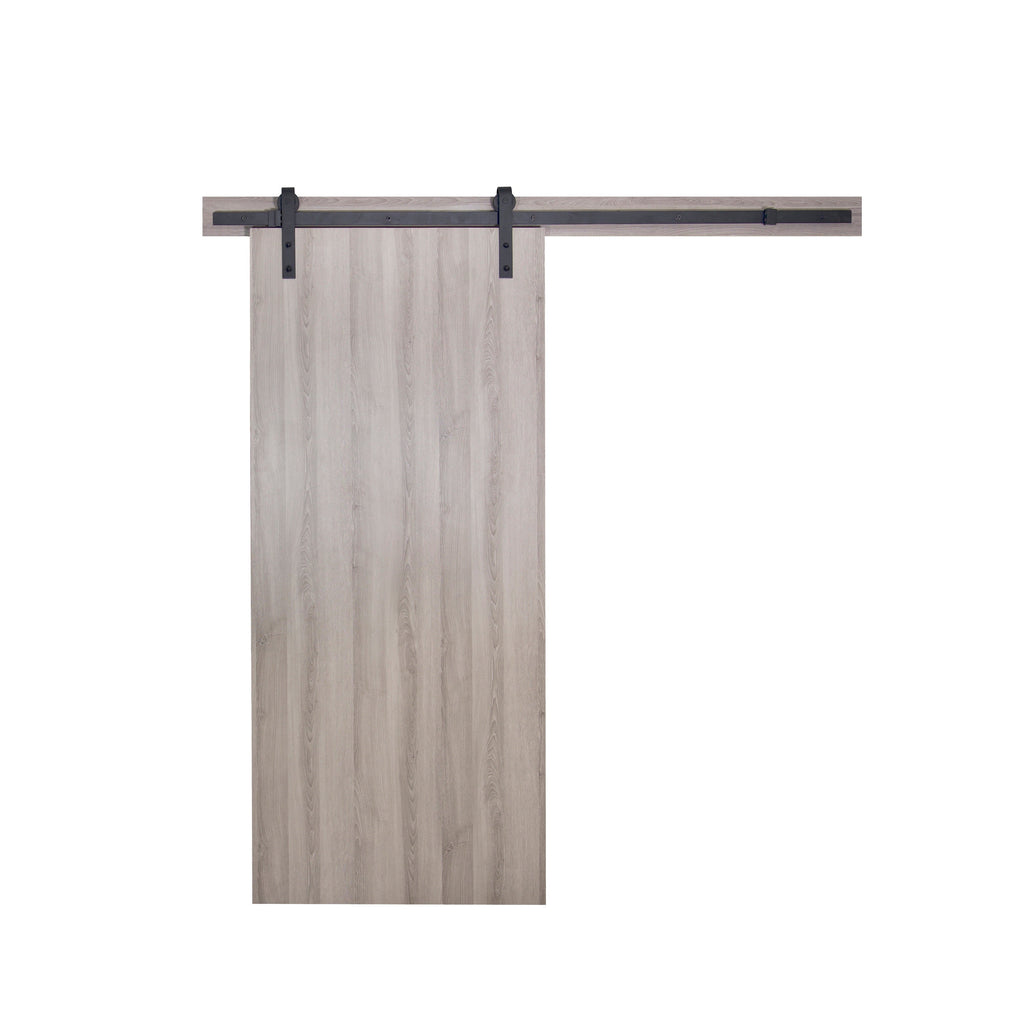 DuraMax Milo Flush Wooden Barn Door Door Color:  Ash Gray