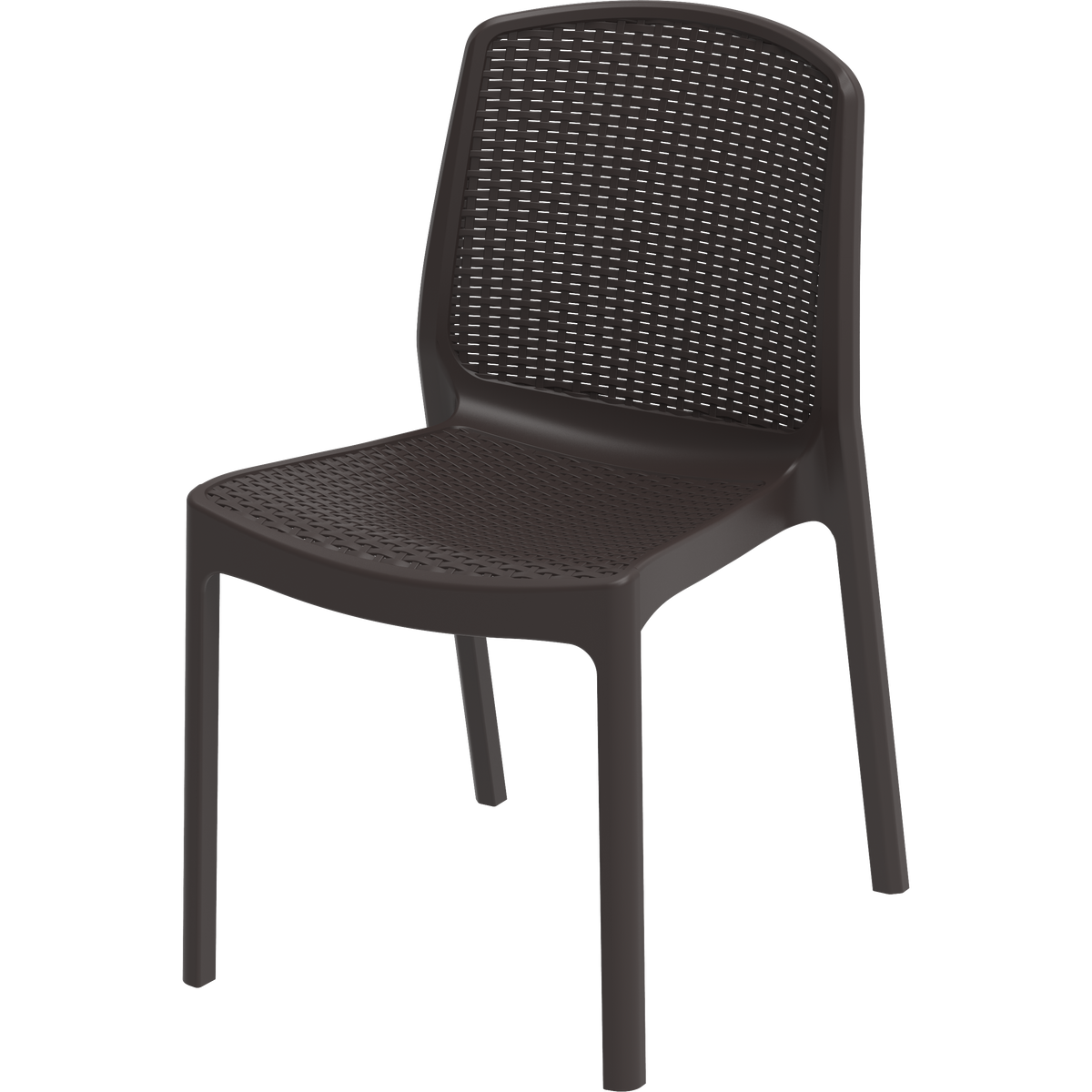 Duramax Rattan Square Table with 4 Duramax Chairs for the Backyard, Garden and Patio (2 Colors)