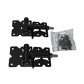 HINGE SET ADJUSTABLE BLACK STAINLESS STEEL