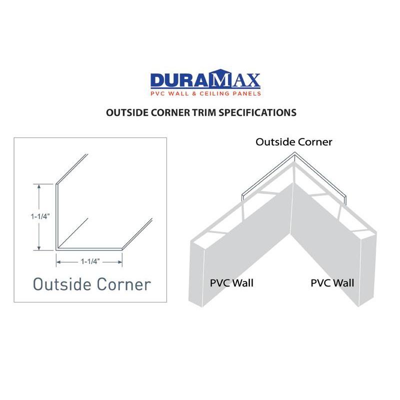 DuraMax PVC Outside Corner 2" (8')