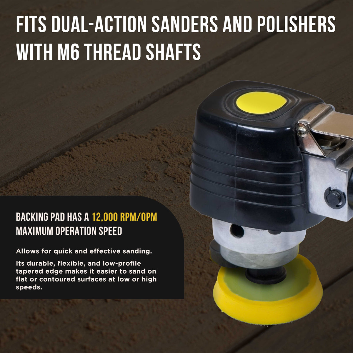 2 Pro Series 2" Hook & Loop DA Backing Plate Pads with 5/16" Thread Size - Dual-Action Random Orbital Sander Polisher Pad, Sanding Polishing