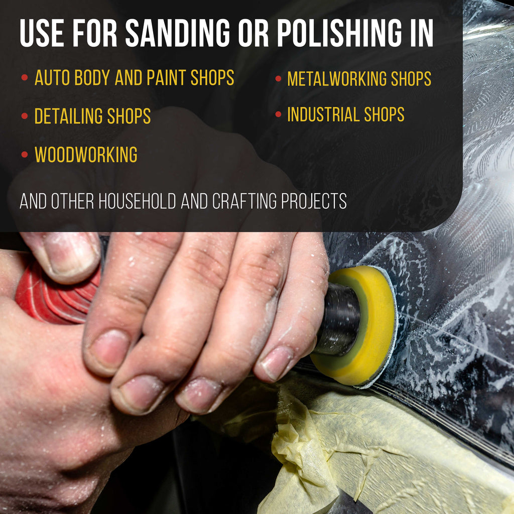 2 Pro Series 2" Hook & Loop DA Backing Plate Pads with 5/16" Thread Size - Dual-Action Random Orbital Sander Polisher Pad, Sanding Polishing