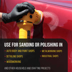 Pro Series 3" Hook & Loop DA Backing Plate Pad - Flexible Dual-Action Random Orbital Sander Polisher Pad, 5/16", Sandpaper Sanding Polishing