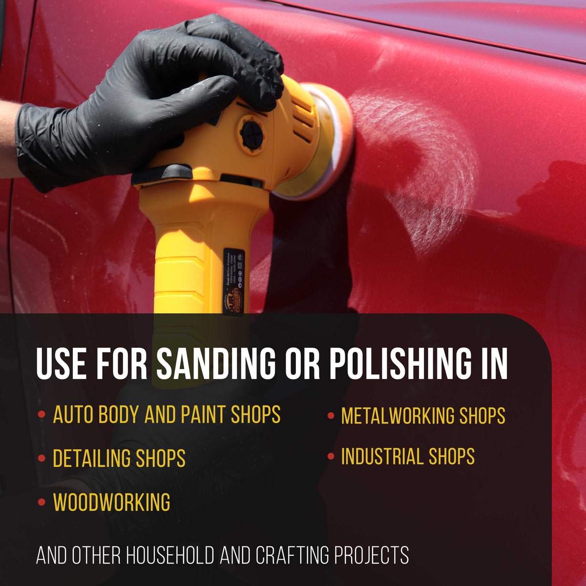 Pro Series 3" Hook & Loop DA Backing Plate Pad - Flexible Dual-Action Random Orbital Sander Polisher Pad, 5/16", Sandpaper Sanding Polishing