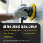 Pro Series 5" Hook & Loop DA Backing Plate Pad - 14mm Thick Medium Profile Edge, Dual-Action Random Orbital Sanding Pad, For Sander Polisher