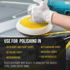 Pro Series 6" Super Flex Flexible Edge Polishing Buffing Hook and Loop Backing Pad, 5/8" - 11 Threads - Rotary Polisher Buffer Backup Pad