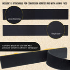 Pro Series Rigid Longboard Hand Sanding File Block, Both Hook & Loop Backing and PSA Backing Conversion Adapter Pad, Rolls 16-1/2" Sandpaper