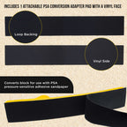 Pro Series Super Flex Longboard Hand Sanding File Block with Both Hook & Loop Backing and PSA Backing Conversion Adapter Pad, Sandpaper Roll
