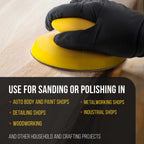 Pro Series 5" Round & Mouse-Shaped Hand Sanding Block Pads for Hook & Loop and PSA 5" DA Sanding Discs, PSA Sandpaper Conversion Adapter Pad
