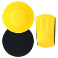 Pro Series 6" Round & Mouse-Shaped Hand Sanding Block Pads for Hook & Loop and PSA 6" DA Sanding Discs, PSA Sandpaper Conversion Adapter Pad