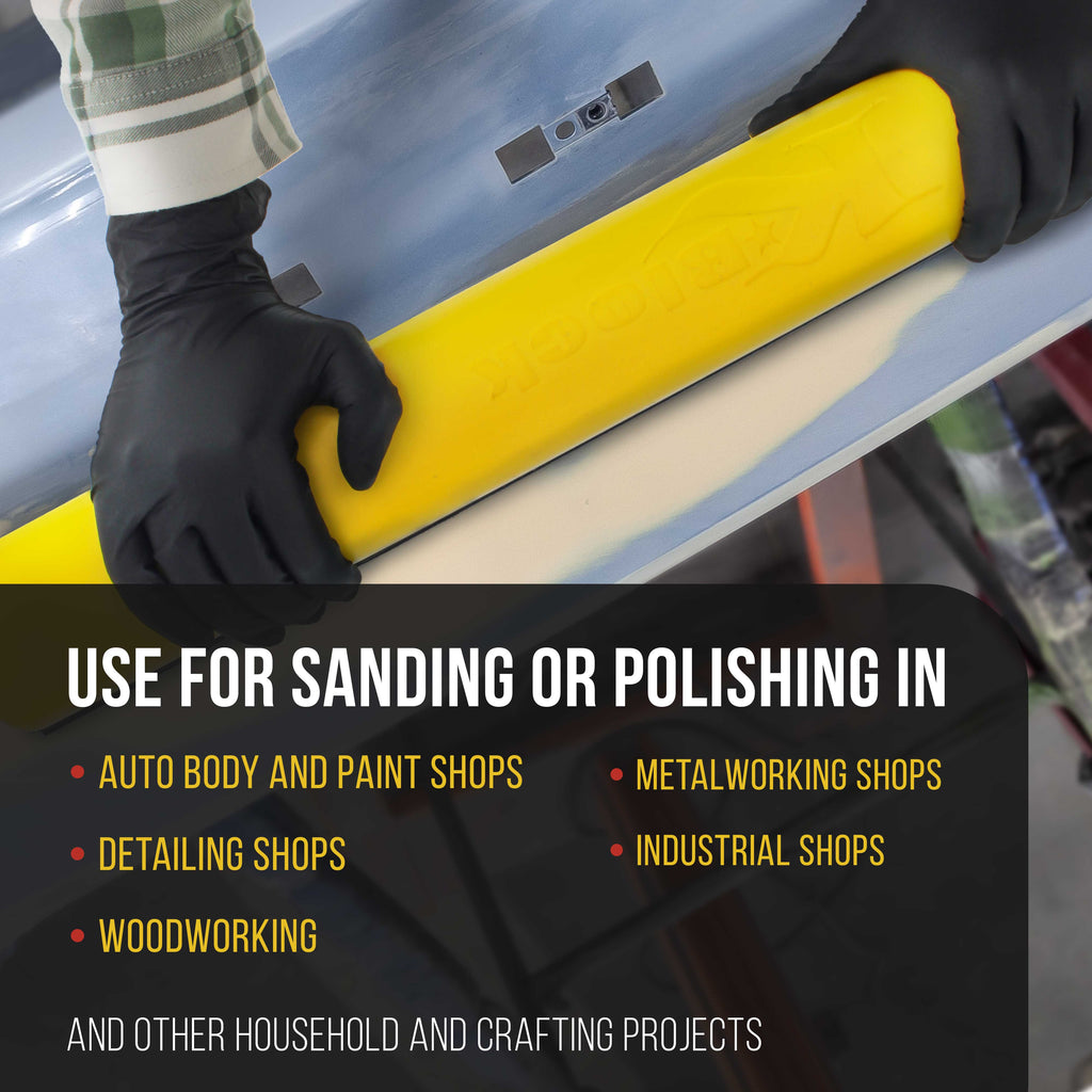 Pro Series K-Block Sander Firm & Flex Hand Sanding Block Kit, 9", 16" and 24" with Hook & Loop Backing and PSA Sandpaper Conversion Adapter Pad