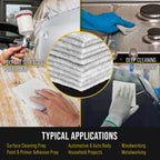 Premium 6" x 9" White Light Duty Scuff Pads, Box of 10 - Scuffing Cleaning Cleansing Surfaces, Preparation, Automotive Woodworking Household