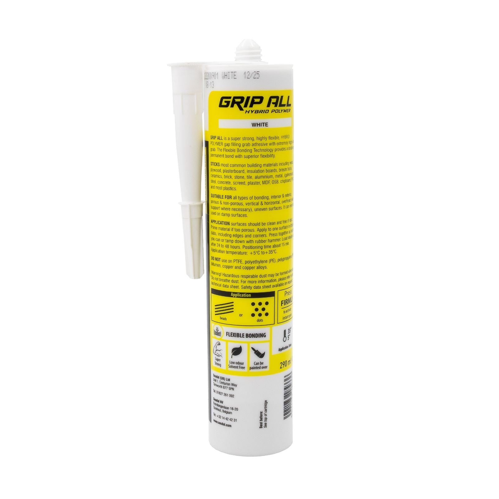 Soudal Grip ALL Hybrid Polymer Adhesive
