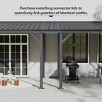 10'x16' Hardtop Wall Mounted Gazebo